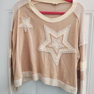 POL Cream Knit Sweater